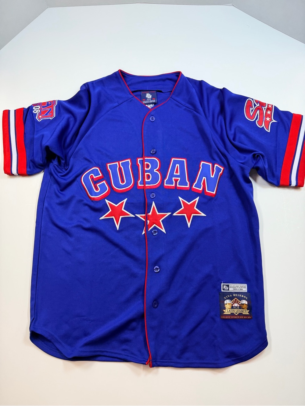 Big Boy NY Black Cubans Latin Legacy Baseball Jersey,quality size M oversized